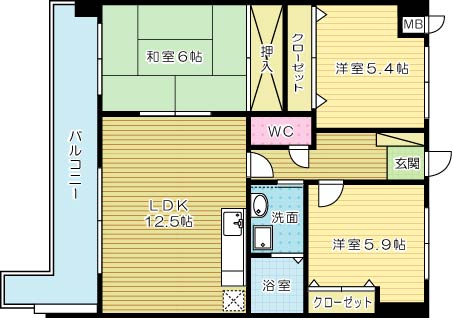 ラフィーヌ重住 間取り図