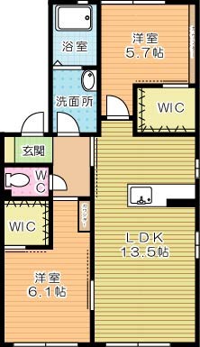 サンヴィレッジＫ　Ｂ棟　 間取り図