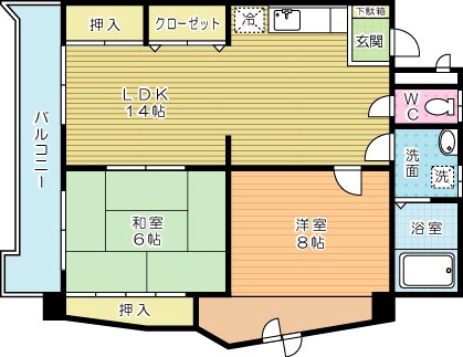 小山第二ビル 301号室 間取り