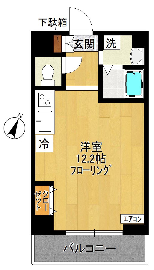 LA･FONTAINE～ラ・フォンテーヌ～ 102号室 間取り