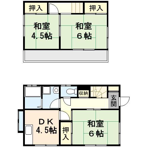 井上貸家 間取り