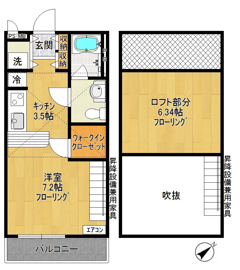 il sole K ~ イル　ソーレ　ケイ ~ 101号室 間取り