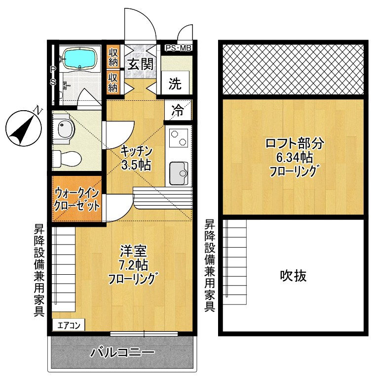 il sole K ~ イル　ソーレ　ケイ ~ 102号室 間取り