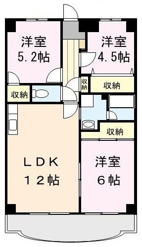 シャルマン・島村 302号室 間取り
