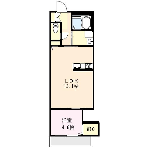 フランシエル 303号室 間取り