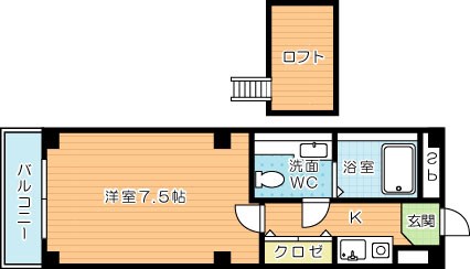 ＴＯＭＯビル  2-B号室 間取り
