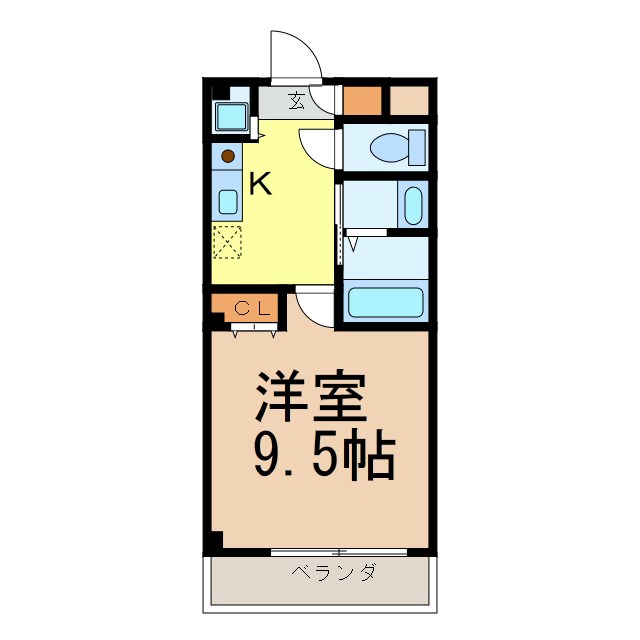 パルレⅡ 101号室 間取り