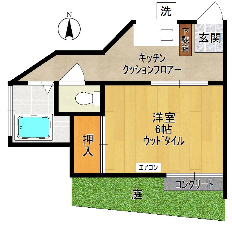 みよし荘 102号室 間取り
