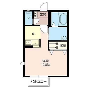 グリーンヒルKⅡ X01~X05号室 間取り