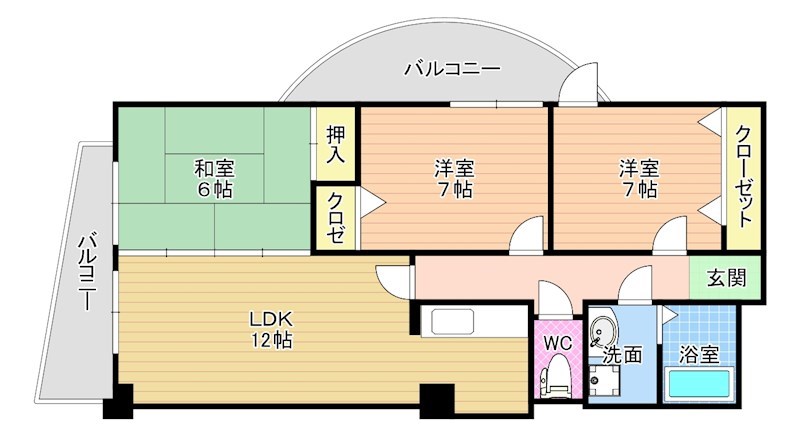 TAKADA TWIN（高田ツイン） 305号室 間取り