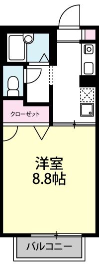 グレイス X02~X05号室 間取り