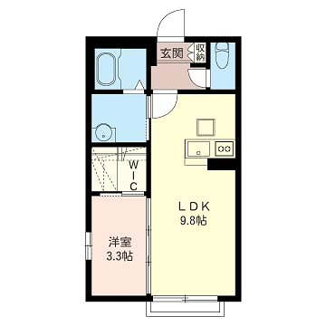 プロスパ藤井参番館 X01~X02号室 間取り