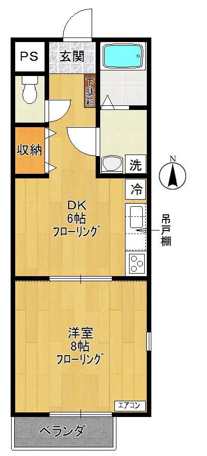 イル・アンビエンテ 102号室 間取り