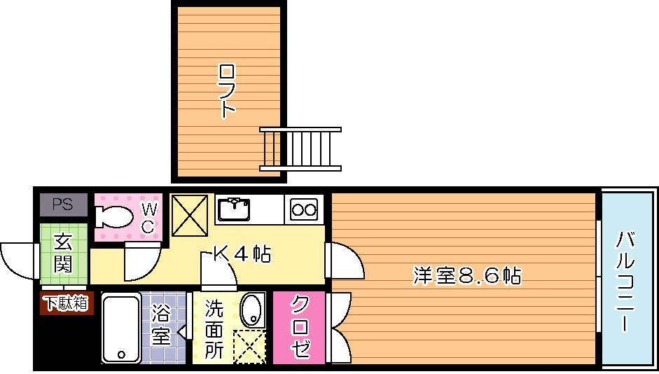 リファレンス門司駅前 802号室 間取り