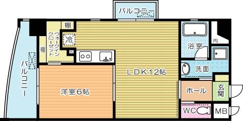 フェリーチェ中井けやき通り 401号室 間取り