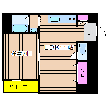 大阪府大阪市西区北堀江３丁目 間取り