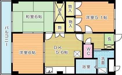 メゾン坂本  202号室 間取り