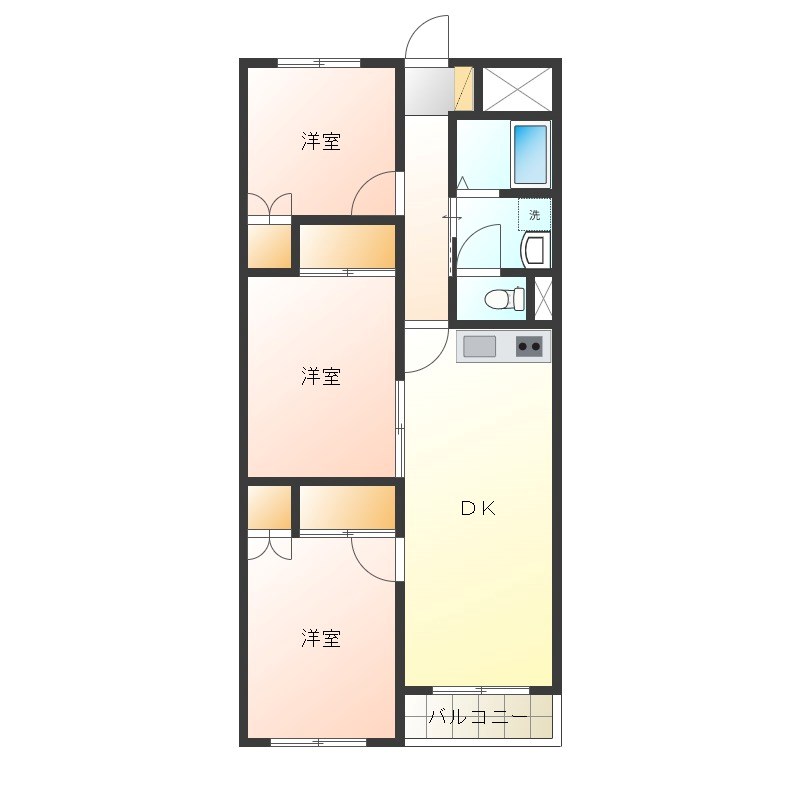 ロワールミタハイツ 間取り図