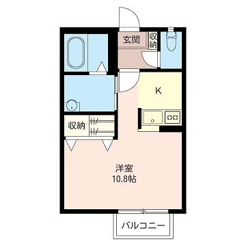 グリーンヒルKⅢ X01~X04号室 間取り