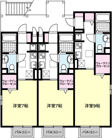 HODAKA Canal 15 X01~X02号室 間取り