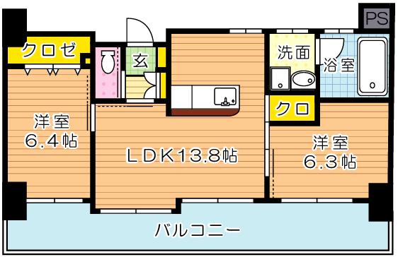 ヴェールヴァン田町 602号室 間取り