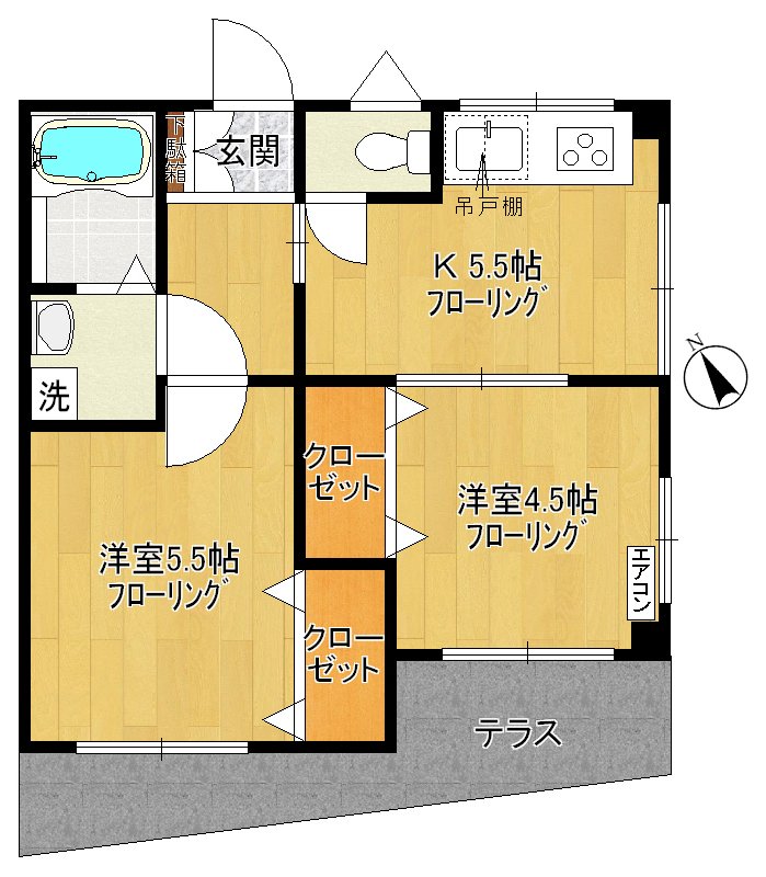 第2メゾン上原 101号室 間取り