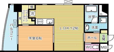 フェリーチェ中井けやき通り 101号室 間取り