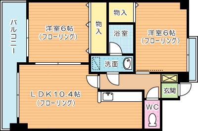 フィオレンティーナ 601号室 間取り