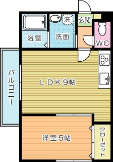 ＭＯＯＮ緑ヶ丘 202号室 間取り