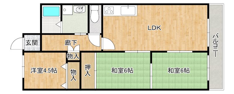 パストラル羽衣 間取り