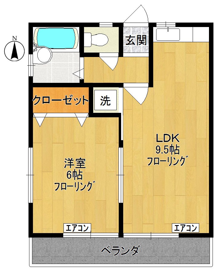 樋山ハイム 303号室 間取り