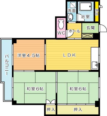 メゾンセピア 405号室 間取り