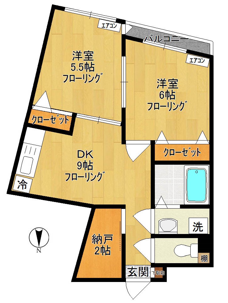 レフォール登戸 間取り図