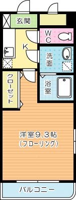 サンシャイン戸畑 201号室 間取り