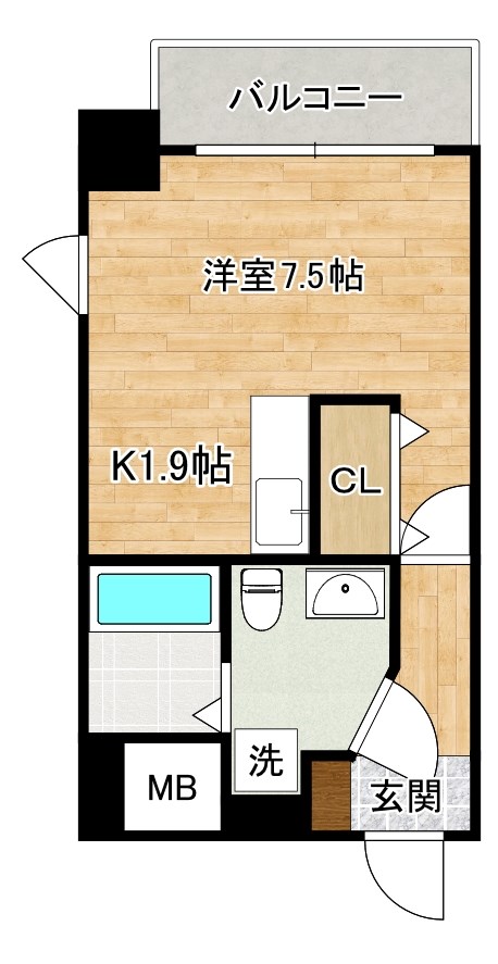 アピアランス南小倉 801号室 間取り
