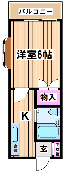 コーポヤナギ（当社管理物件） 間取り