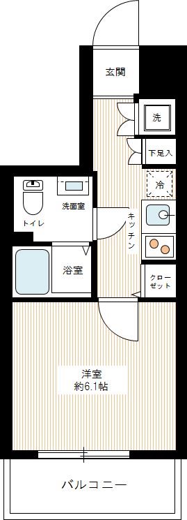 ブライズ高井戸 0603号室 間取り