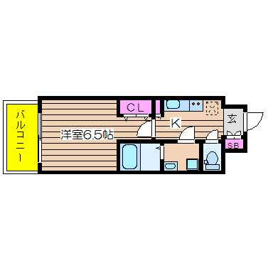 大阪府大阪市西区新町２丁目 間取り