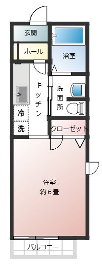 ラフィネパルク 201号室 間取り