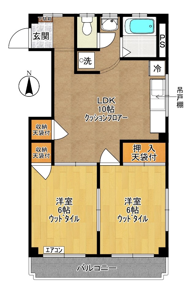 シテヌーブ 402号室 間取り