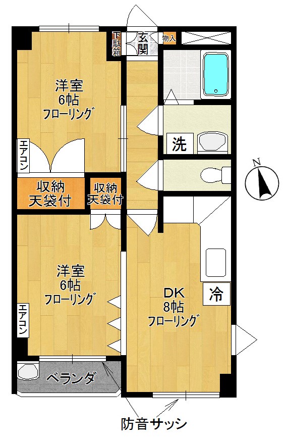 パストラーレ 101号室 間取り