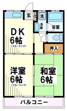 グロリアハイツ　当社管理物件 202号室 間取り
