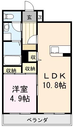 アンソナード 101号室 間取り