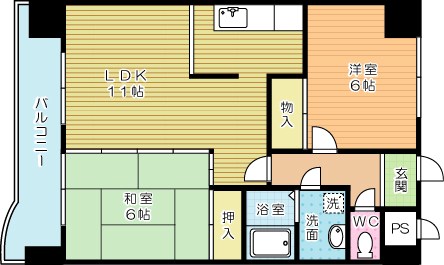 ブランペルル 202号室 間取り