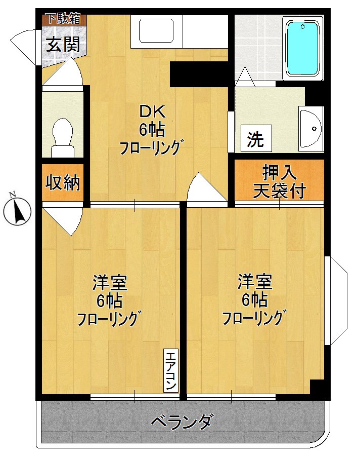 第2チェリーハイムアンドウ 間取り図