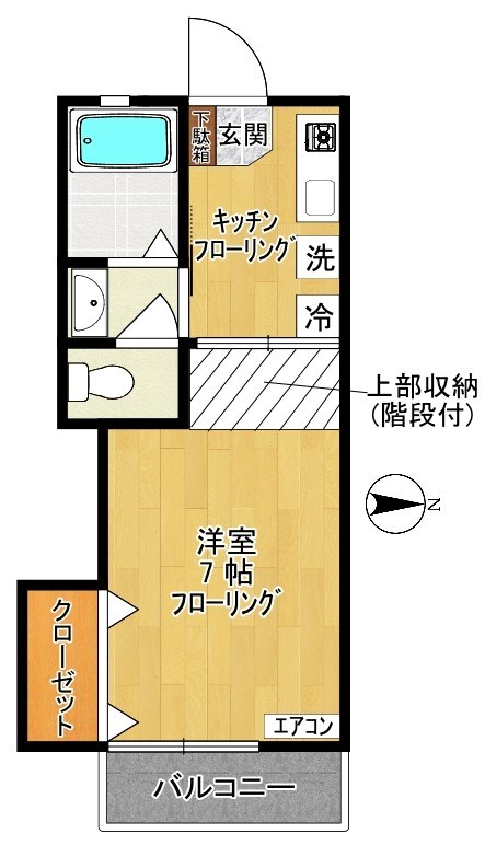 あけぼの 202号室 間取り