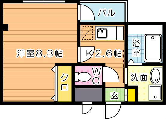 ステラ上の原Ⅱ 207号室 間取り