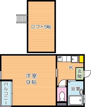 MOON下到津Ｄ棟 202号室 間取り