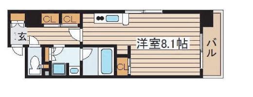 大阪府大阪市中央区博労町１丁目 間取り