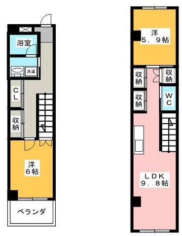 愛知県名古屋市港区十一屋３丁目 間取り